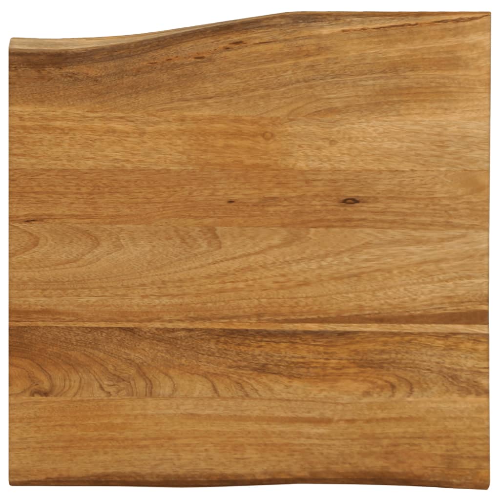 JUNG Vida Tischplatte mit Baumkante 40x40x3,8 cm Massivholz Mango