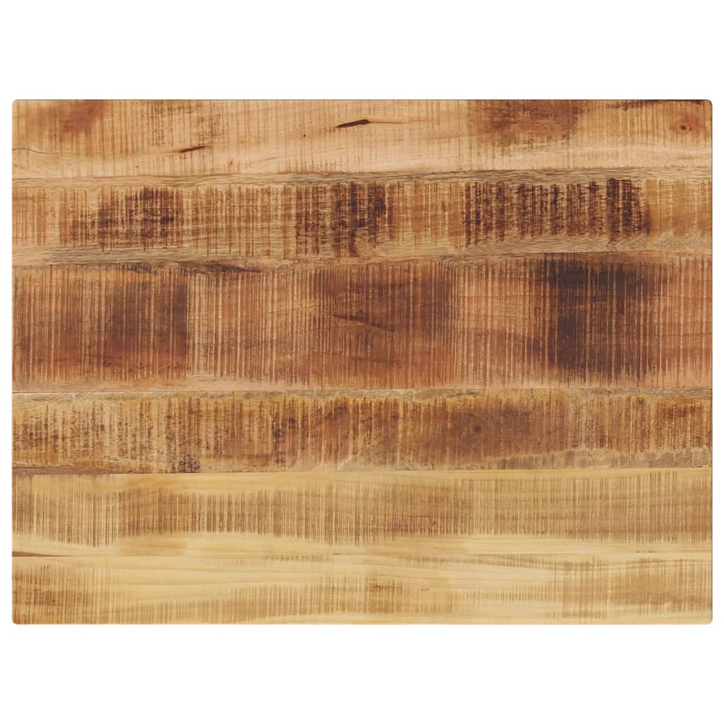 JUNG Vida Tischplatte 80x60x2,5 cm Rechteckig Raues Massivholz Mango