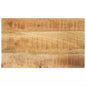 JUNG Vida Tischplatte 40x20x3,8 cm Rechteckig Raues Massivholz Mango