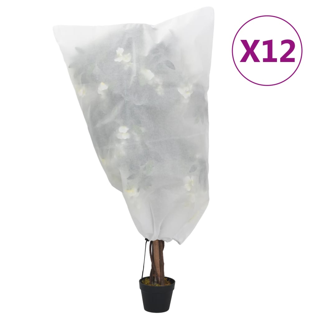 JUNG Vida Wintervlies mit Kordelzug 12 Stk. 70 g/m² 0,8x0,8 m