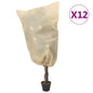 JUNG Vida Wintervlies mit Kordelzug 12 Stk. 70 g/m² 0,8x0,8 m