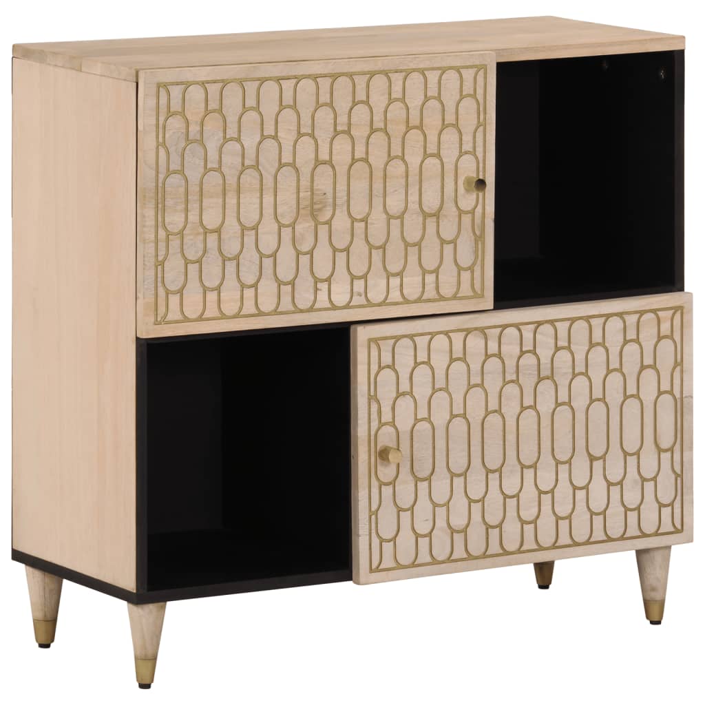 JUNG Vida Beistellschrank 80x33x75 cm Massivholz Mango