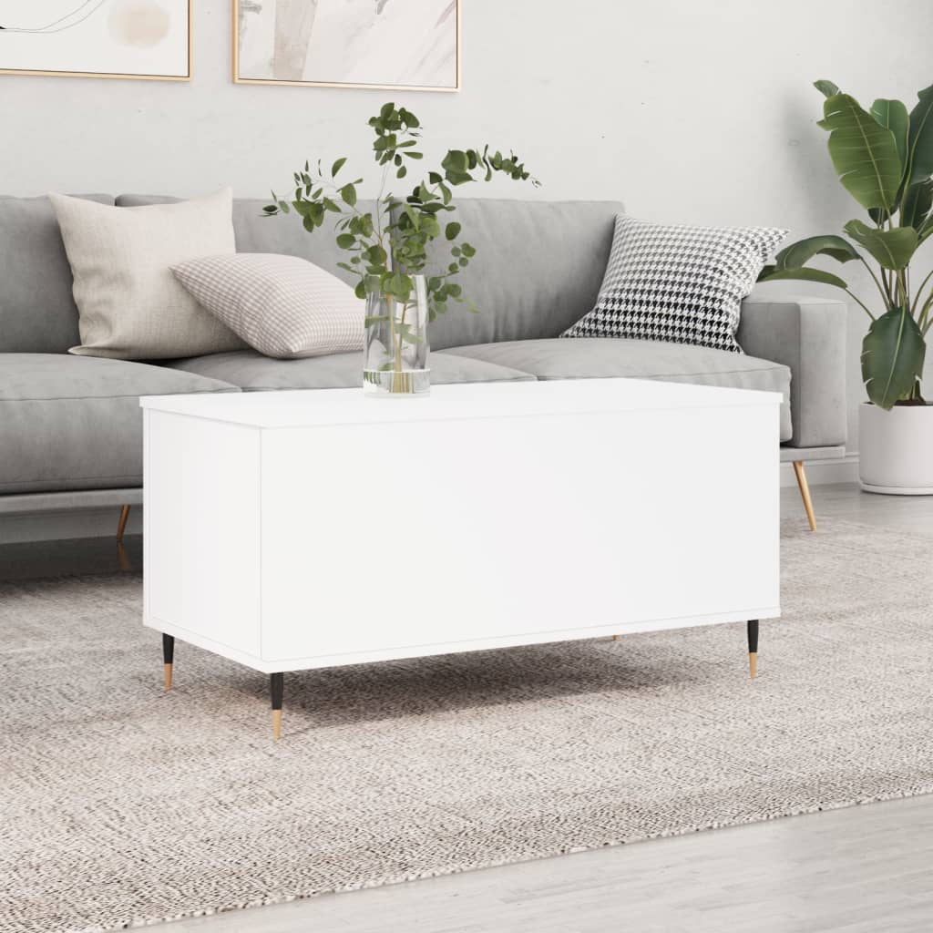 JUNG Vida Couchtisch Weiß 90x44,5x45 cm Holzwerkstoff