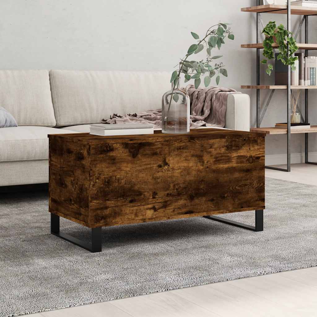 JUNG Vida Couchtisch Räuchereiche 90x44,5x45 cm Holzwerkstoff