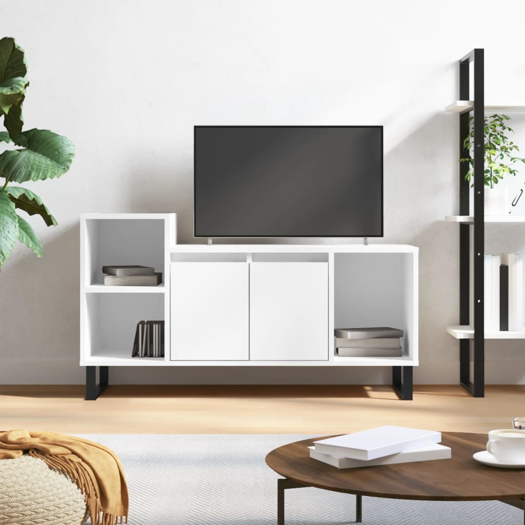 JUNG Vida TV-Schrank Weiß 100x35x55 cm Holzwerkstoff