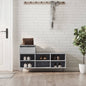 JUNG Vida Schuhregal Betongrau 102x36x60 cm Holzwerkstoff