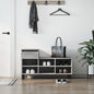 JUNG Vida Schuhregal Grau Sonoma 102x36x60 cm Holzwerkstoff
