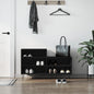 JUNG Vida Schuhregal Schwarz 102x36x60 cm Holzwerkstoff