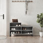 JUNG Vida Schuhregal Grau Sonoma 102x36x60 cm Holzwerkstoff