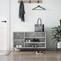 JUNG Vida Schuhregal Betongrau 102x36x60 cm Holzwerkstoff