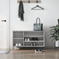 JUNG Vida Schuhregal Grau Sonoma 102x36x60 cm Holzwerkstoff