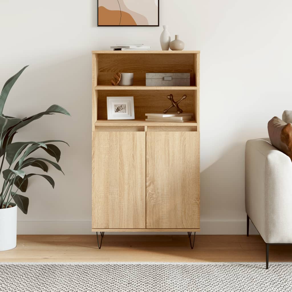 JUNG Vida Highboard Sonoma-Eiche 60x36x110 cm Holzwerkstoff