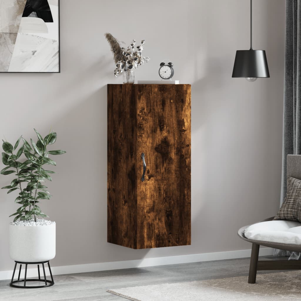 JUNG Vida Wandschrank Räuchereiche 34,5x34x90 cm Holzwerkstoff