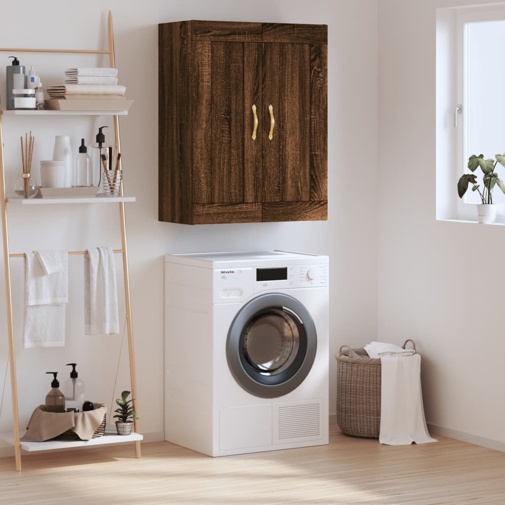 JUNG Vida Wandschrank Braun Eichen-Optik 69,5x34x90 cm Holzwerkstoff