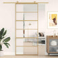 JUNG Vida Schiebetür Golden 90x205 cm ESG-Klarglas und Aluminium