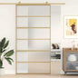 JUNG Vida Schiebetür Golden 102,5x205 cm Matt ESG-Glas und Aluminium