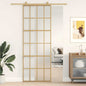 JUNG Vida Schiebetür Golden 76x205 cm Matt ESG-Glas und Aluminium