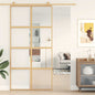 JUNG Vida Schiebetür Golden 102,5x205 cm ESG-Klarglas und Aluminium