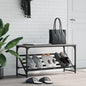 JUNG Vida Schuhregal Grau Sonoma 90x30x45 cm Holzwerkstoff