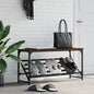 JUNG Vida Schuhregal Braun Eichen-Optik 90x30x45 cm Holzwerkstoff