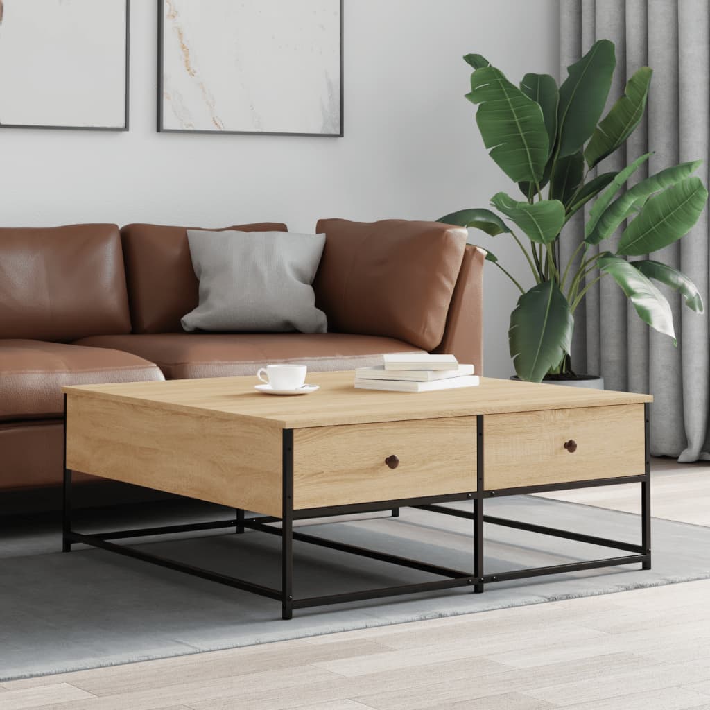 JUNG Vida Couchtisch Sonoma-Eiche 100x99x40 cm Holzwerkstoff