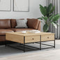 JUNG Vida Couchtisch Sonoma-Eiche 100x99x40 cm Holzwerkstoff