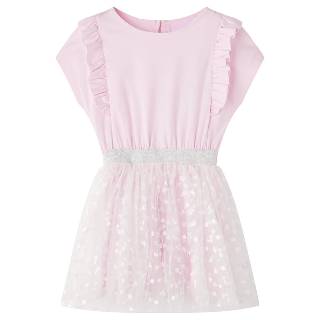 JUNG Vida Kinderkleid mit Rüschen Hellrosa 104