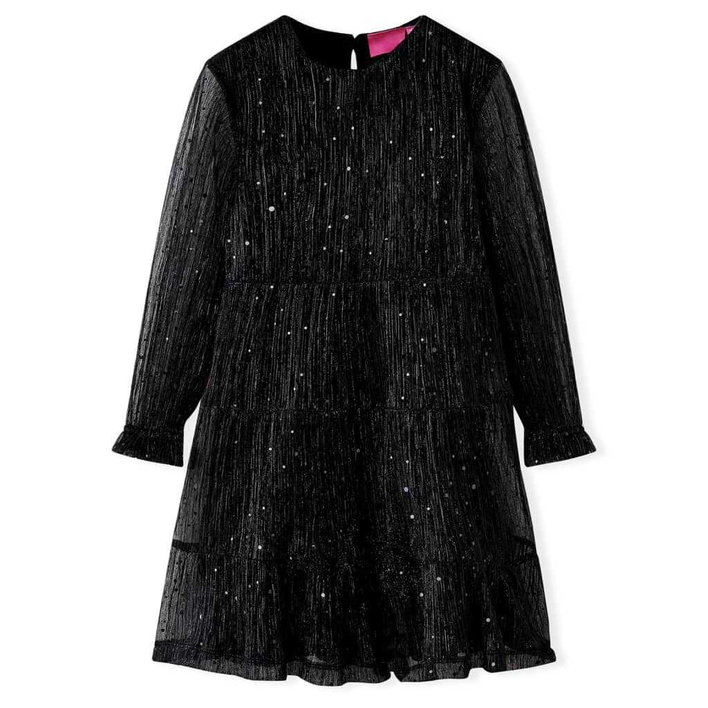 JUNG Vida Kinderkleid mit Langen Ärmeln Schwarz 92