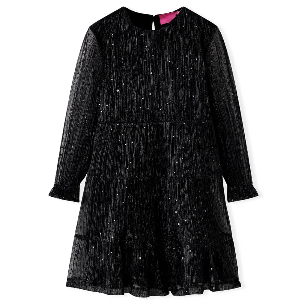 JUNG Vida Kinderkleid mit Langen Ärmeln Schwarz 116