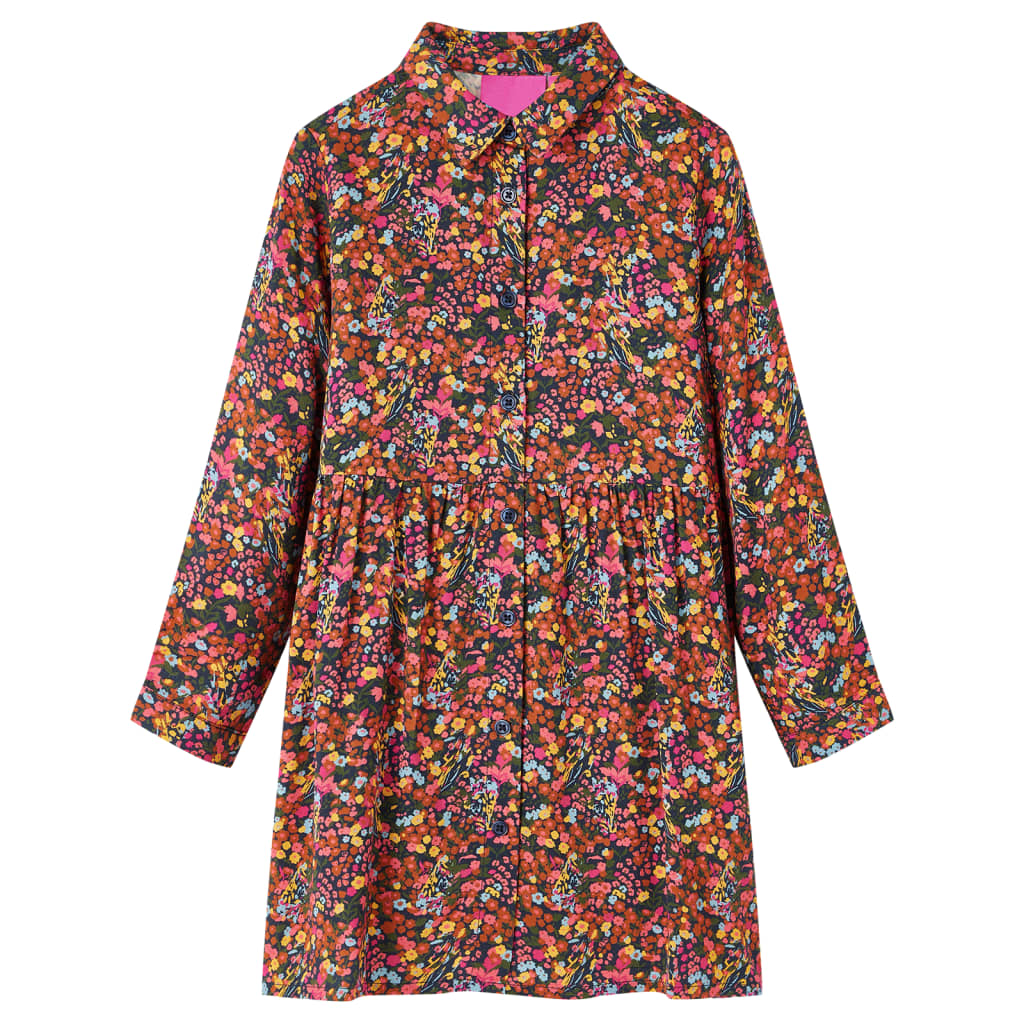 JUNG Vida Kinderkleid mit Langen Ärmeln Mehrfarbig 140