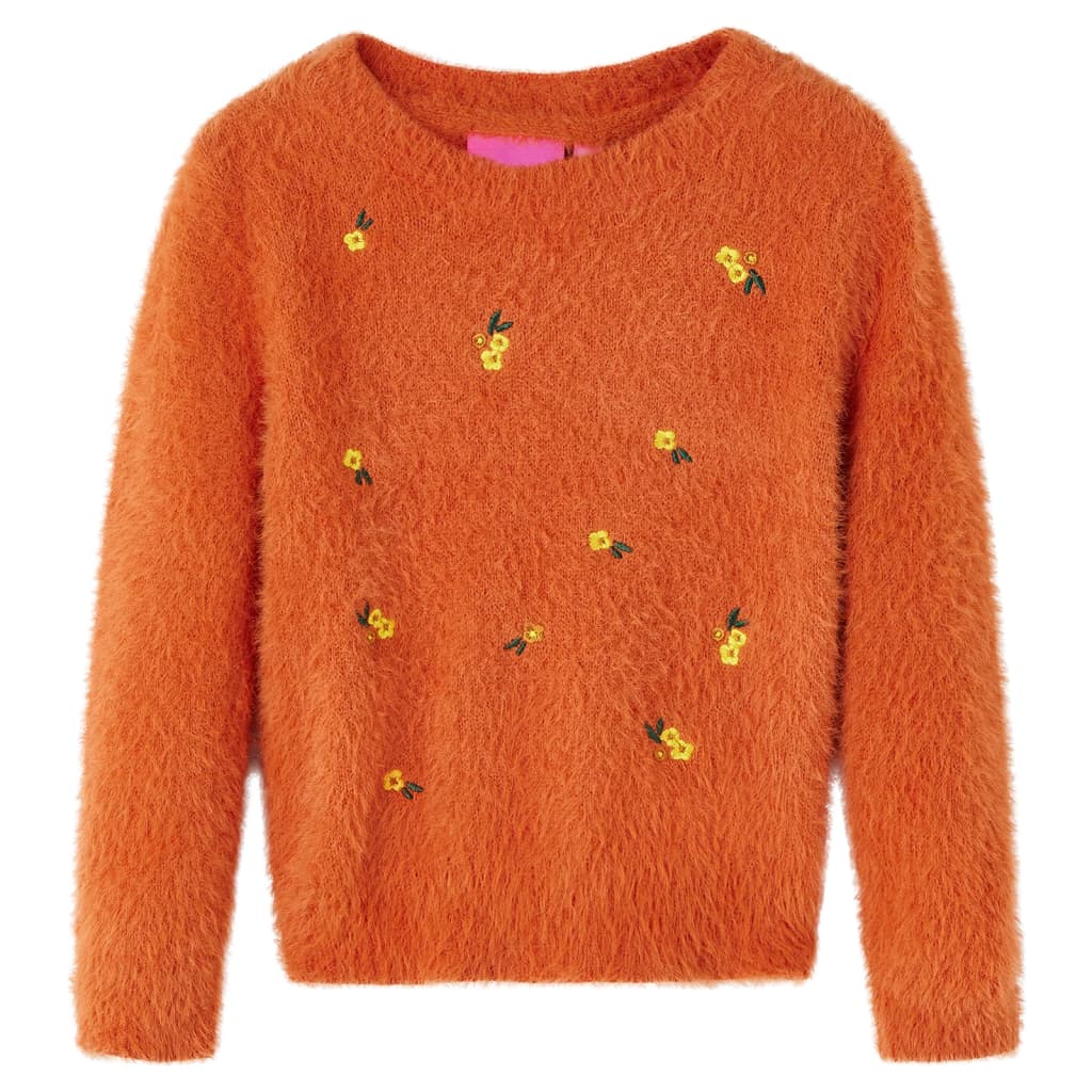 JUNG Vida Kinderpullover Gestrickt Dunkelorange 116