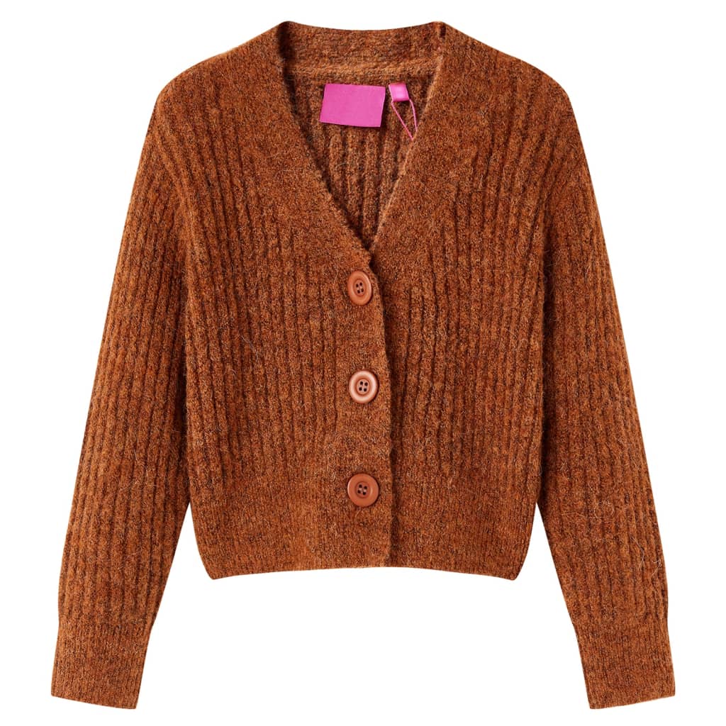 JUNG Vida Kinder-Strickjacke Cognac 92
