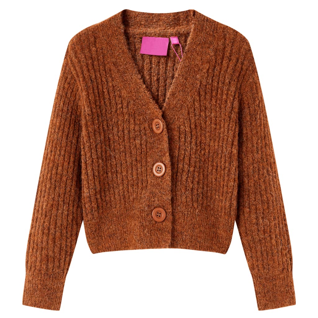 JUNG Vida Kinder-Strickjacke Cognac 104
