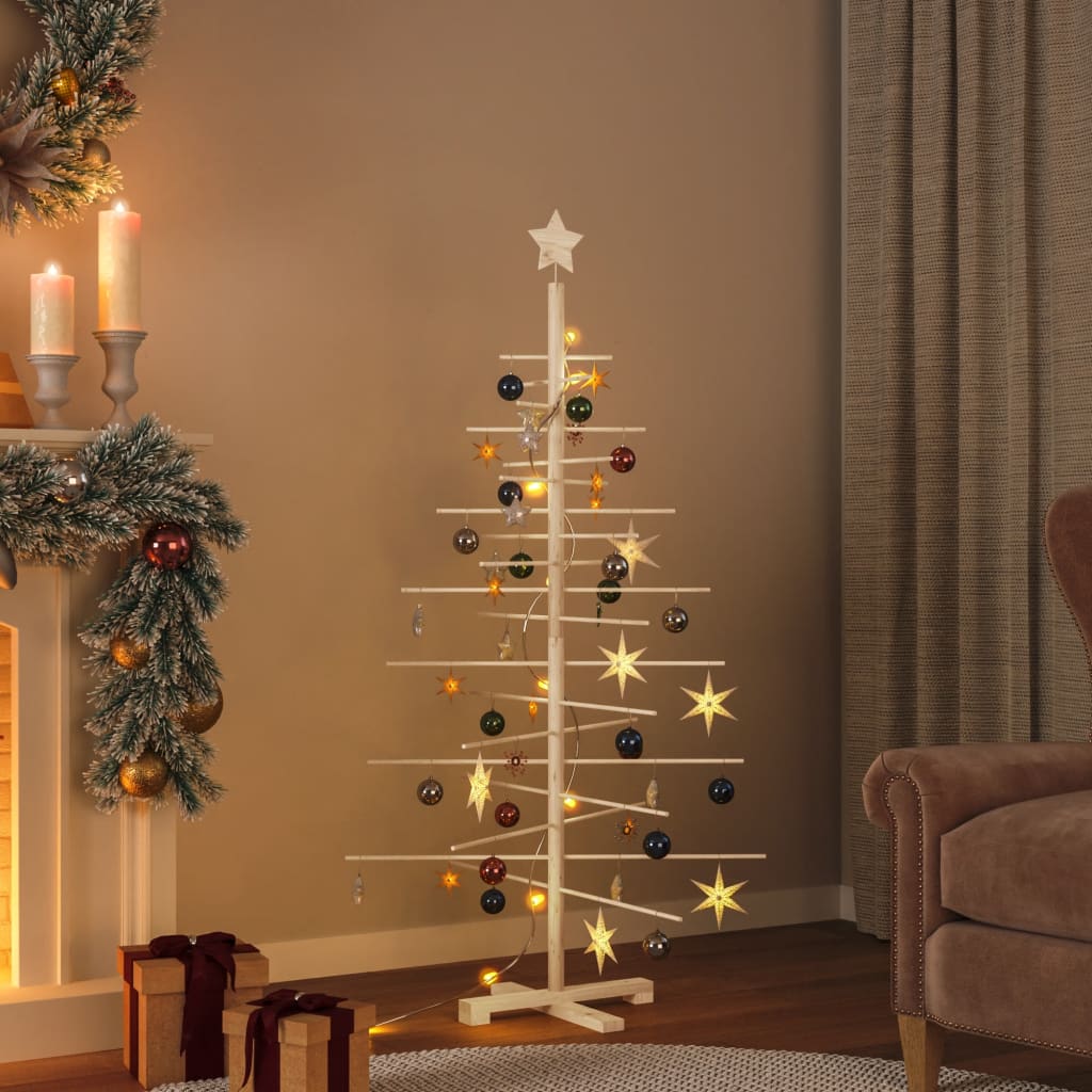 JUNG Vida Weihnachtsbaum Holz zum Schmücken 150 cm Massivholz Kiefer