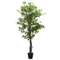 JUNG Vida Ficusbaum Künstlich 378 Blätter 80 cm Grün