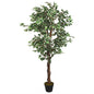 JUNG Vida Ficusbaum Künstlich 630 Blätter 120 cm Grün