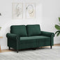 JUNG Vida 2-Sitzer-Sofa Dunkelgrün 120 cm Samt