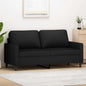 JUNG Vida 2-Sitzer-Sofa Schwarz 140 cm Samt