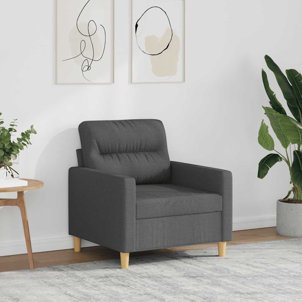 JUNG Vida Sofasessel Dunkelgrau 60 cm Stoff