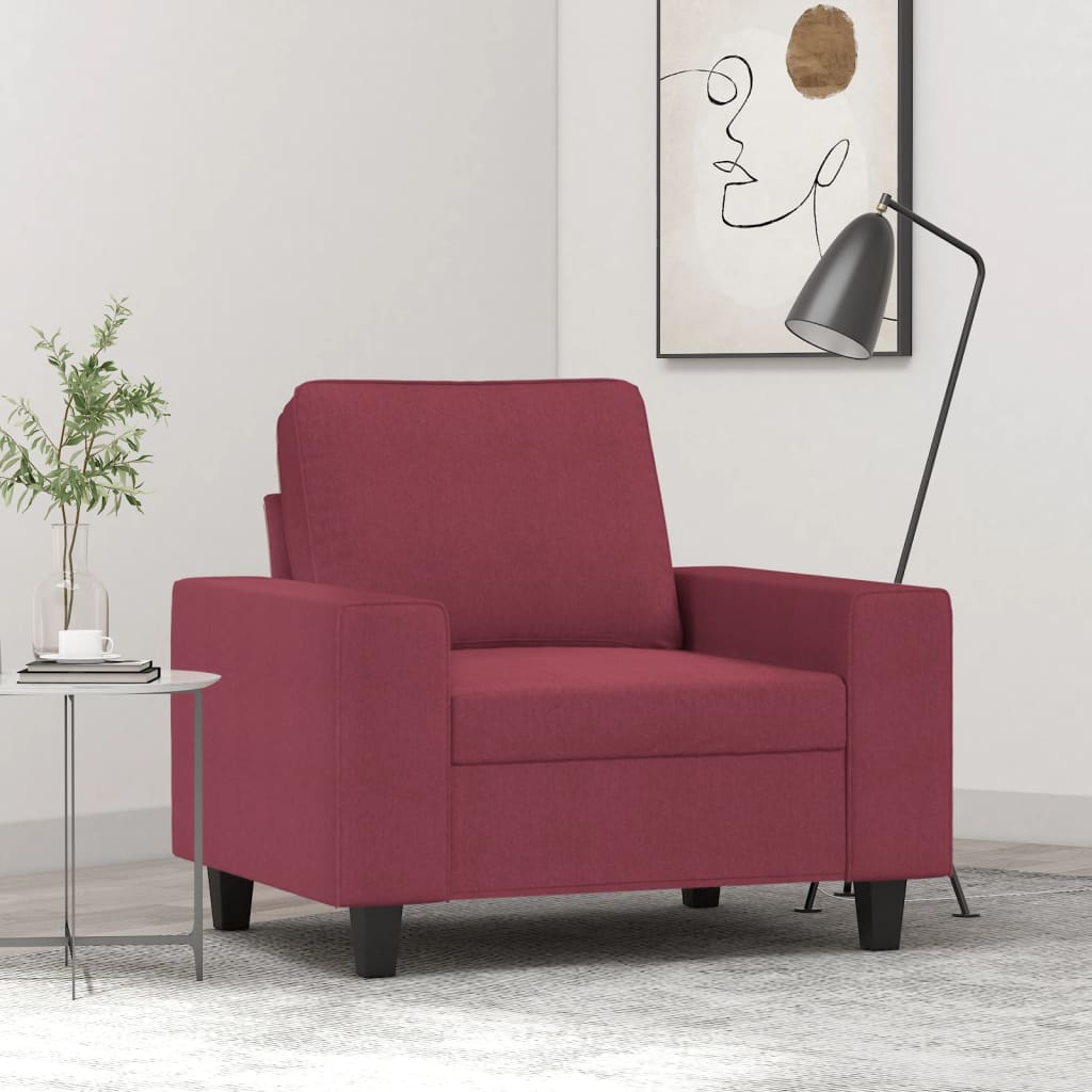 JUNG Vida Sessel Weinrot 60 cm Stoff