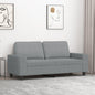 JUNG Vida 2-Sitzer-Sofa Hellgrau 140 cm Stoff