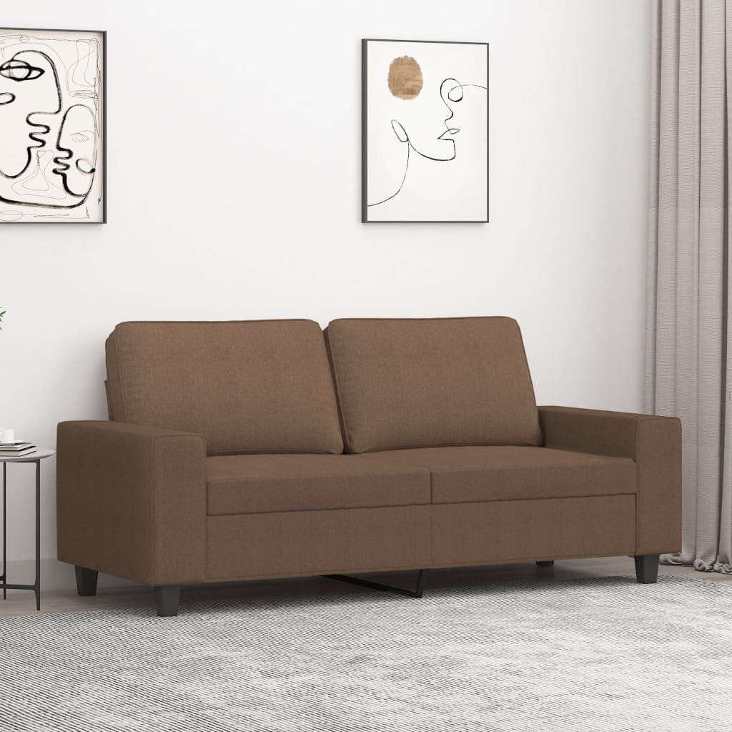 JUNG Vida 2-Sitzer-Sofa Braun 140 cm Stoff