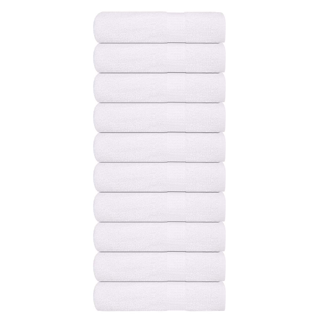 JUNG Vida Handtücher FROGN 10 Stk. Weiß 50x100 cm 360 g/m²