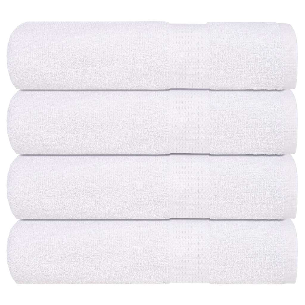 JUNG Vida Duschtücher FROGN 4 Stk. Weiß 70x140 cm 360 g/m²