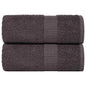 JUNG Vida Waschtücher FROGN 2 Stk. Anthrazit 30x30 cm 360 g/m²
