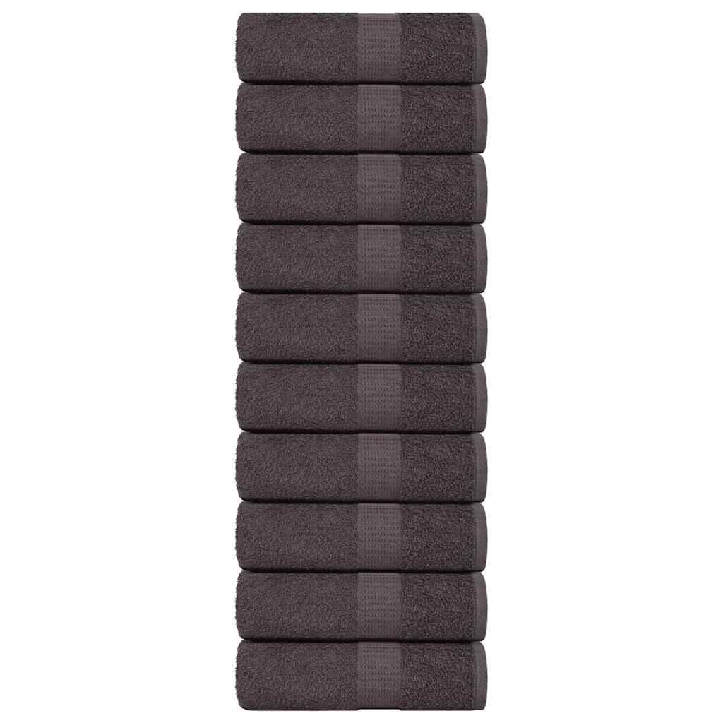 JUNG Vida Waschtücher FROGN 10 Stk. Anthrazit 30x30 cm 360 g/m²