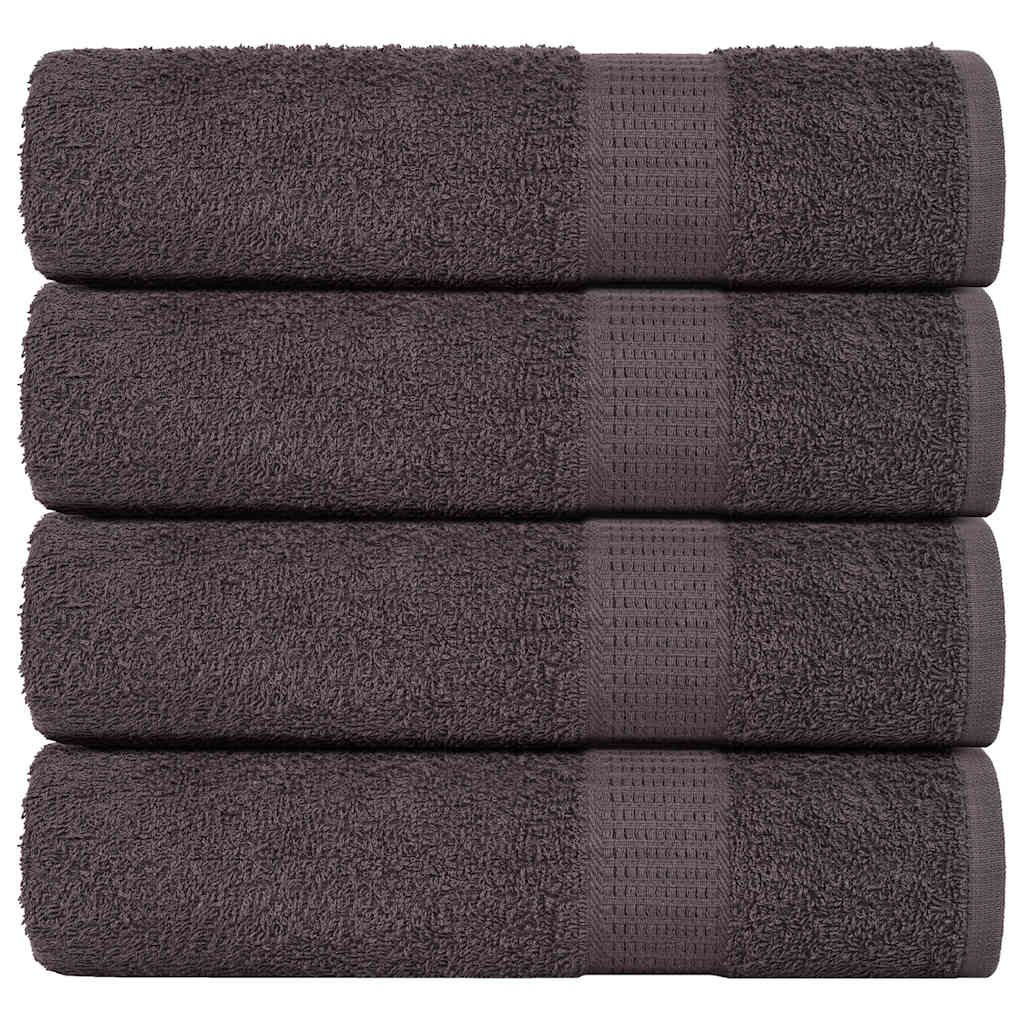 JUNG Vida Duschtücher FROGN 4 Stk. Anthrazit 70x140 cm 360 g/m²