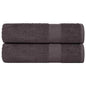 JUNG Vida Badetücher FROGN 2 Stk. Anthrazit 100x150 cm 360 g/m²