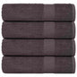 JUNG Vida Badetücher FROGN 4 Stk. Anthrazit 100x150 cm 360 g/m²