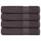 JUNG Vida Saunatücher FROGN 4 Stk. Anthrazit 80x200 cm 360 g/m²